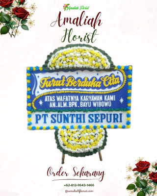 Papan Bunga Duka di Kebonpedes