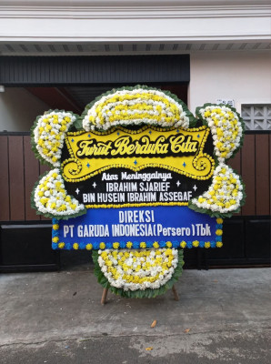 Papan Bunga Duka di Kebonpedes